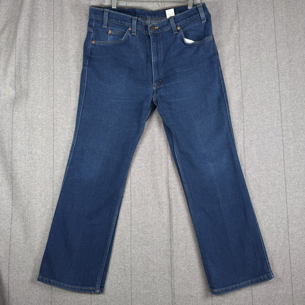 Levis 517 Bootcut Fits 36x28 USA 90s Orange Tab Mens Dark Blue Denim Jeans